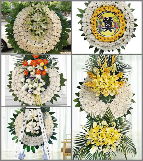 四川成都龙泉驿区同安街道草坪村花圈速递